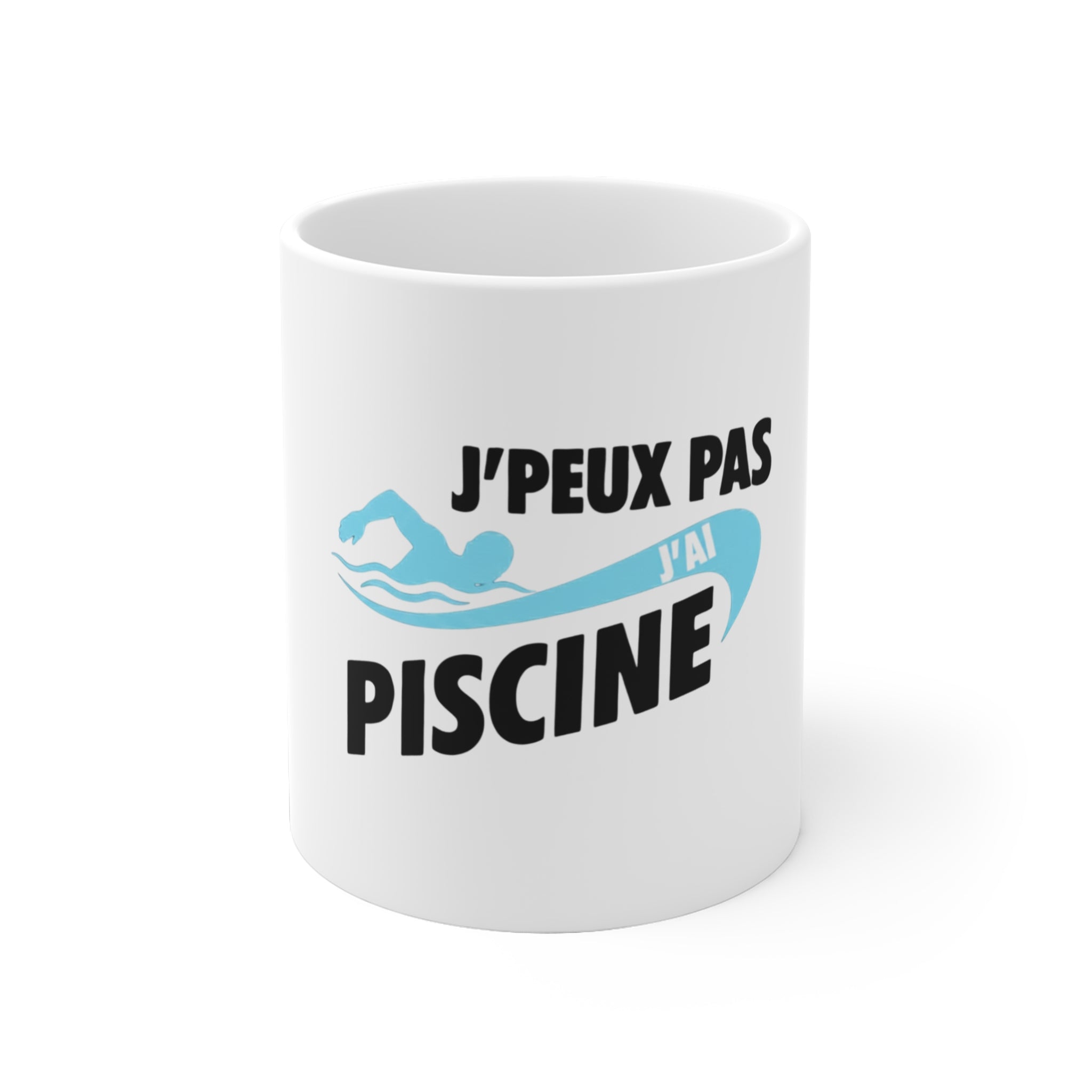 Tasse "je peux pas j'ai piscine"