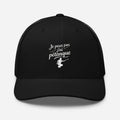 Casquette je peux pas j'ai pétanque Noir