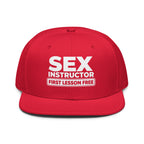 casquette sex instructor rouge