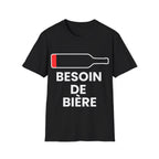 T-shirt bière Noir