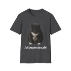 T-shirt chat Gris foncé 3XL