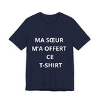 T-shirt grande sœur Version sœur bleu nuit
