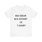 T-shirt grande sœur Version sœur blanc