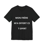 T-shirt grande sœur Version frère noir
