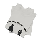 t-shirt "non moi je suis coach blanc homme et femme gris