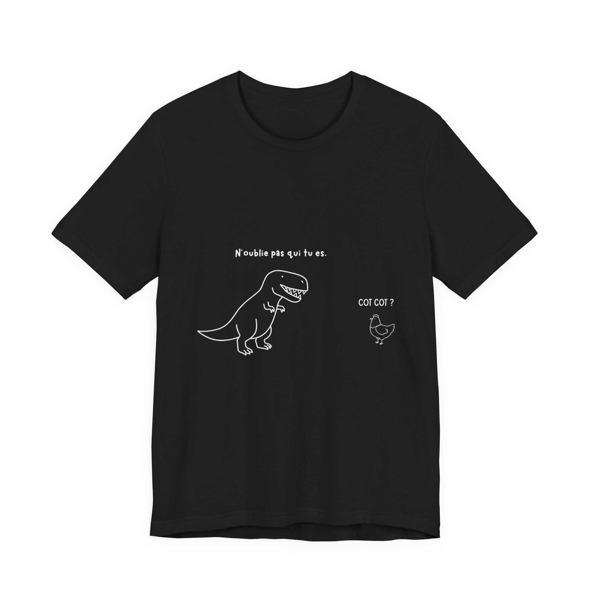 T-shirt poule Noir