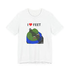 T-shirt feet White